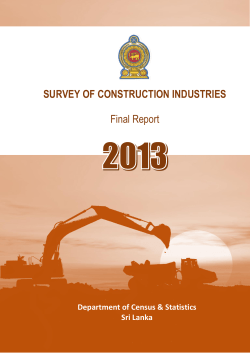 2013 - Department of Census and Statistics