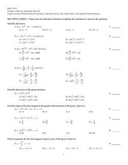 Chapter 2 (part II) Formulas, Chain Rule, Trig, and Implicit.tst