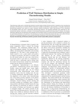 Prediction of Wall Thickness Distribution in Simple Thermoforming