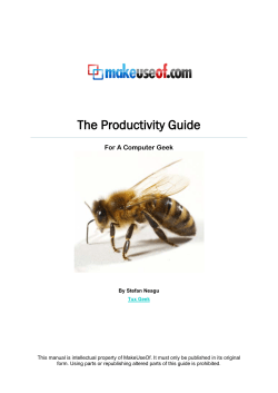 The Productivity Guide