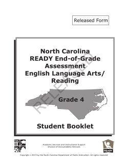 ELA/Reading Grade 4 - North Carolina Public Schools