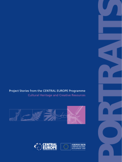 Project Stories from the CENTRAL EUROPE Programme Cultural