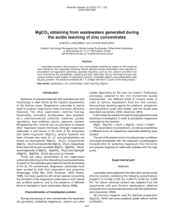 MgCO3 obtaining from wastewaters generated during the acidic