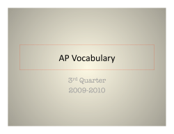 AP Voc. - SPS186.org