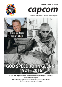 GOD SPEED JOHN GLENN: 1921