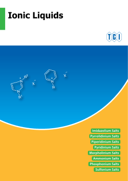 Ionic Liquids - TCI Chemicals