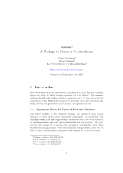 nomencl - TeXdoc.net