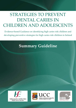 Prevent Dental Caries - Summary