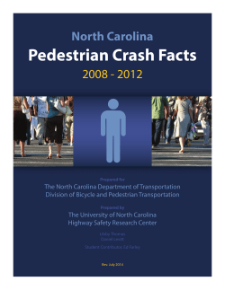 NC Pedestrian Crash Facts