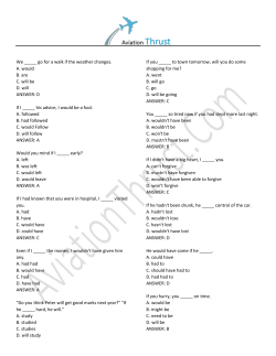 English - Aviation Thrust