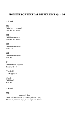 moments of textual difference q1 &ndash; q4