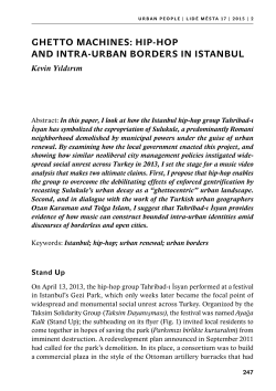 GHETTO MACHINES: HIP-HOP AND INTRA