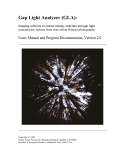 Gap Light Analyzer (GLA)