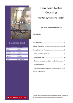 Teachers` Notes Crossing
