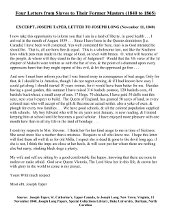 Slave Letters
