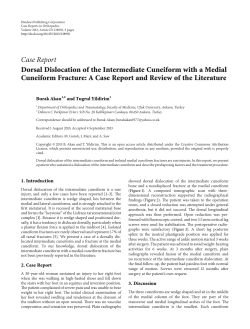 Dorsal Dislocation of the Intermediate Cuneiform with a Medial