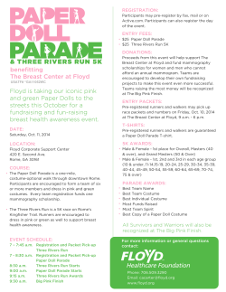 THREE RIVERS RUN 5K - Floyd Medical Center