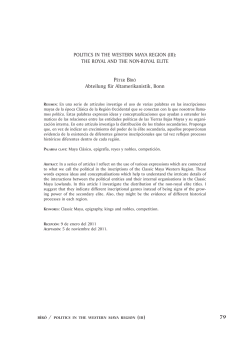 79 POLITICS IN THE WESTERN MAYA REGION (III)