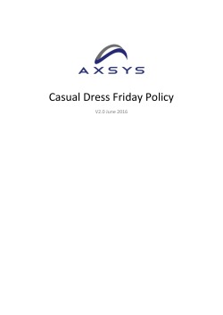 Casual Dress Friday Policy