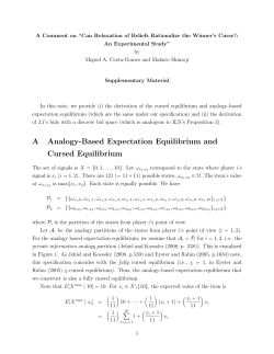A Analogy-Based Expectation Equilibrium and Cursed Equilibrium