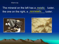 Properties of Minerals