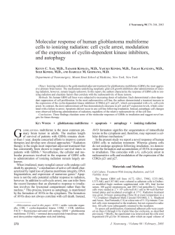 cell cycle arrest, modulation of the expression