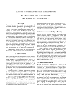 Subspace Clustering with Dense Representations