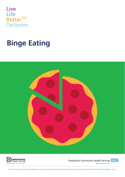 Binge Eating - Live Life Better Derbyshire