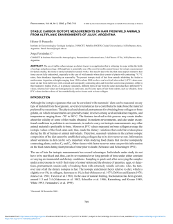 709 STABLE CARBON ISOTOPE MEASUREMENTS ON HAIR