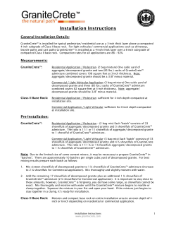 GraniteCrete Install doc