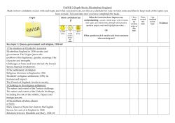 History GCSE - Elizabethan England