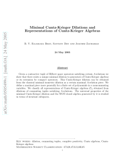 arXiv:math/0505499v1 [math.OA] 24 May 2005