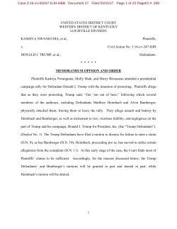 1 UNITED STATES DISTRICT COURT WESTERN DISTRICT OF