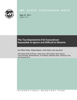 The Too-Important-to-Fail Conundrum