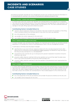 Overhead lines case studies as a