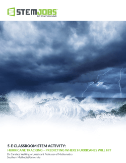 Hurricane Tracking &ndash; Predicting Where Hurricanes Will