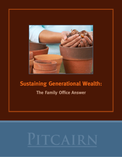 Sustaining Generational Wealth: