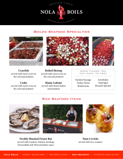 Boiled Seafood Specialties