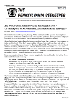 Are Honey Bees pollinators and beneficial insects