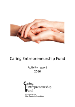 The Caring Entrepreneurship Fund
