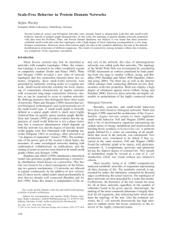 Scale-Free Behavior in Protein Domain Networks