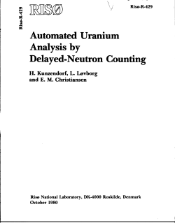 Automated Uranium Analysis by Delayed-Neutron Counting