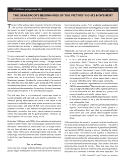the grassroots beginnings of the victims` rights movement