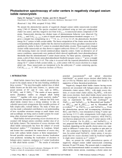 Photoelectron spectroscopy of color centers in negatively charged