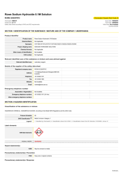 MSDS - Rowe Scientific