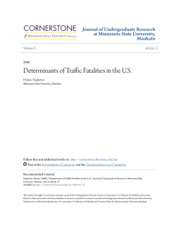 Determinants of Traffic Fatalities in the US