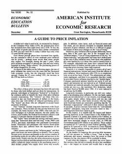 a guide to price inflation - American Institute for Economic Research