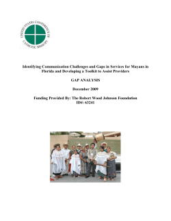 Identifying Communication Challenges and Gaps in Services