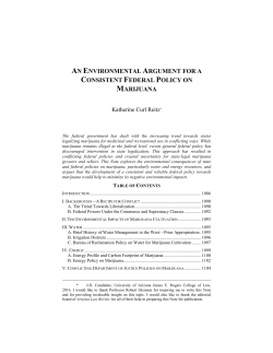 an environmental argument for a consistent federal policy on