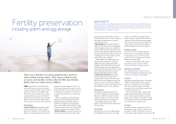 fertility preservation